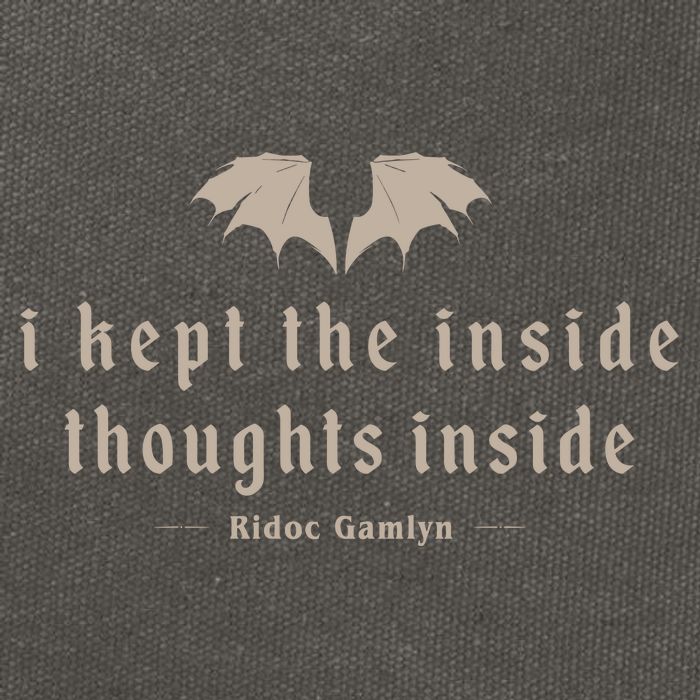 I Kept The Inside Thoughts Inside Cotton Canvas Backpack