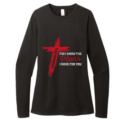 I Know The Plans I Have For You God Christian Womens CVC Long Sleeve Shirt