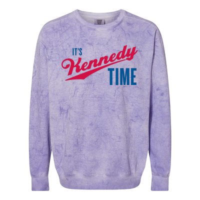 Its Kennedy Time RFK Jr. Colorblast Crewneck Sweatshirt