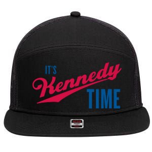 Its Kennedy Time RFK Jr. 7 Panel Mesh Trucker Snapback Hat