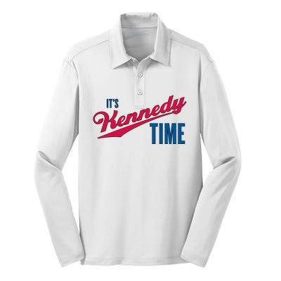 Its Kennedy Time RFK Jr. Silk Touch Performance Long Sleeve Polo