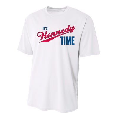 Its Kennedy Time RFK Jr. Performance Sprint T-Shirt