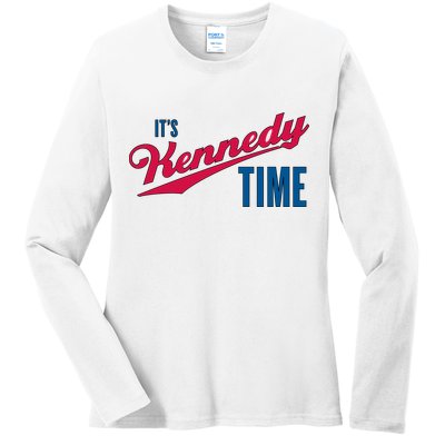 Its Kennedy Time RFK Jr. Ladies Long Sleeve Shirt