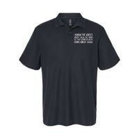 I Kno The Voices Aren't Real But They Come Up With Great Ideas Funny Sayings Softstyle Adult Sport Polo