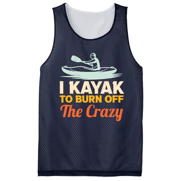 I Kayak To Burn Off The Crazy Mesh Reversible Basketball Jersey Tank