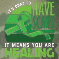It's Kay To Have Scars It Means You Are Healing Mental Health Awareness Legacy Tie Dye Trucker Hat