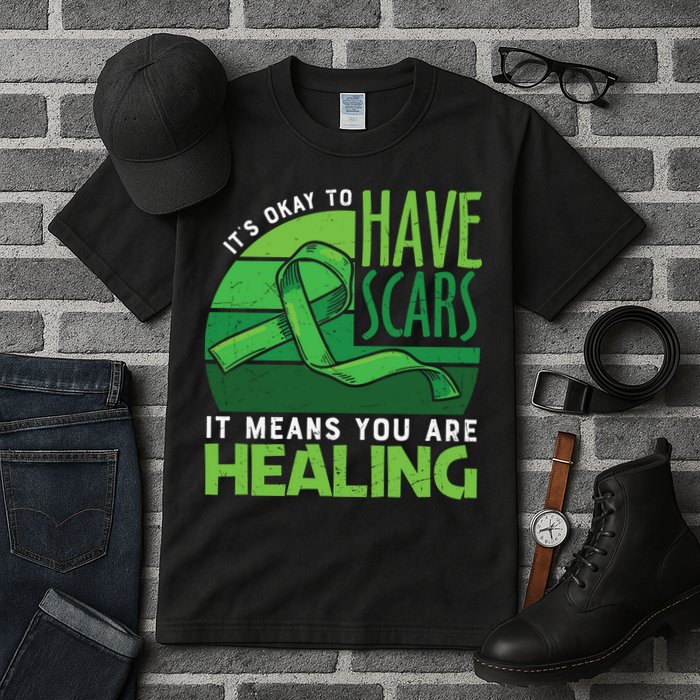 It's Kay To Have Scars It Means You Are Healing Mental Health Awareness Tall T-Shirt