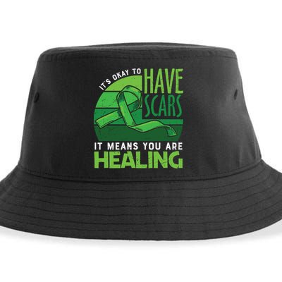 It's Kay To Have Scars It Means You Are Healing Mental Health Awareness Sustainable Bucket Hat