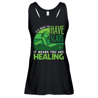 It's Kay To Have Scars It Means You Are Healing Mental Health Awareness Ladies Essential Flowy Tank