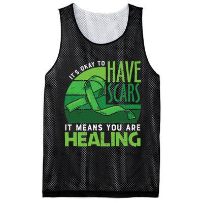 It's Kay To Have Scars It Means You Are Healing Mental Health Awareness Mesh Reversible Basketball Jersey Tank