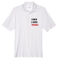 I Knew U Were Trouble Men's Origin Performance Pique Polo