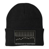 I Know What All The Buttons Do Audio Sound Engineer Knit Cap Winter Beanie