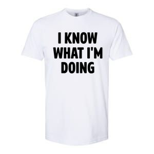 I Know What Im Doing Funny White Lie Party Softstyle CVC T-Shirt