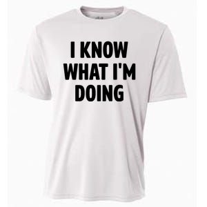 I Know What Im Doing Funny White Lie Party Cooling Performance Crew T-Shirt