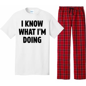 I Know What Im Doing Funny White Lie Party Pajama Set