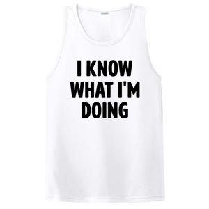 I Know What Im Doing Funny White Lie Party PosiCharge Competitor Tank