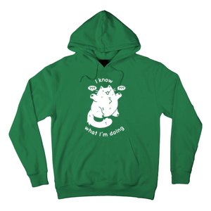 I Know What I'm Doing Funny Cat Hoodie