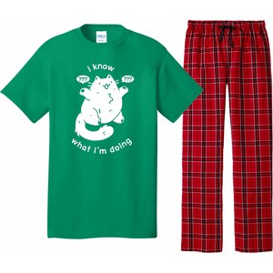 I Know What I'm Doing Funny Cat Pajama Set