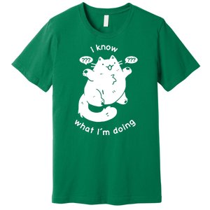 I Know What I'm Doing Funny Cat Premium T-Shirt