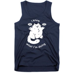 I Know What I'm Doing Funny Cat Tank Top