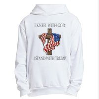 I Kneel With God I Stand With Trump Urban Pullover Hoodie