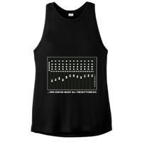 I Know What All The Buttons Do Audio Sound Engineer Ladies PosiCharge Tri-Blend Wicking Tank