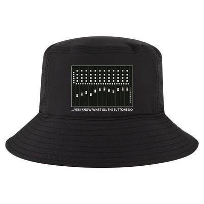 I Know What All The Buttons Do Audio Sound Engineer Cool Comfort Performance Bucket Hat