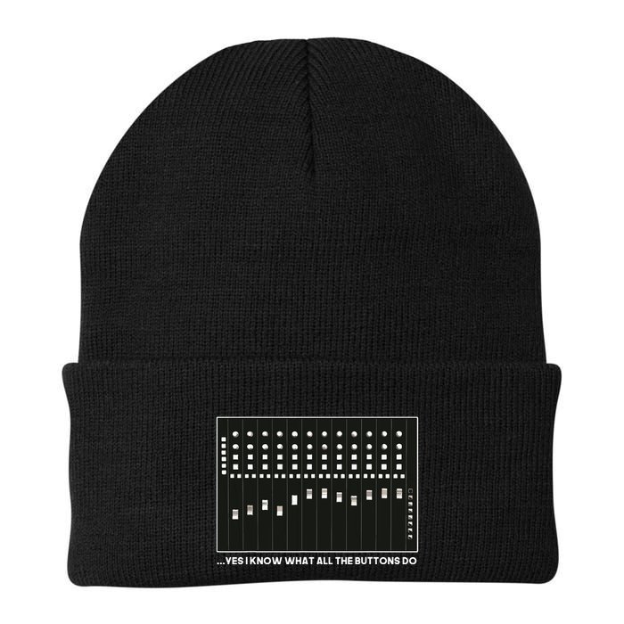 I Know What All The Buttons Do Audio Sound Engineer Beanie