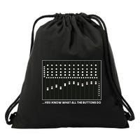 I Know What All The Buttons Do Audio Sound Engineer Drawstring Bag
