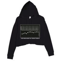 I Know What All The Buttons Do Audio Sound Engineer Crop Fleece Hoodie