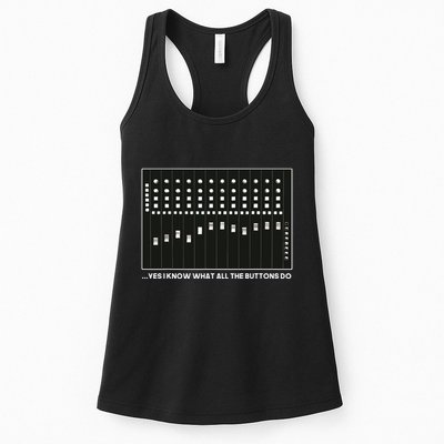 I Know What All The Buttons Do Audio Sound Engineer Womens Tank Top