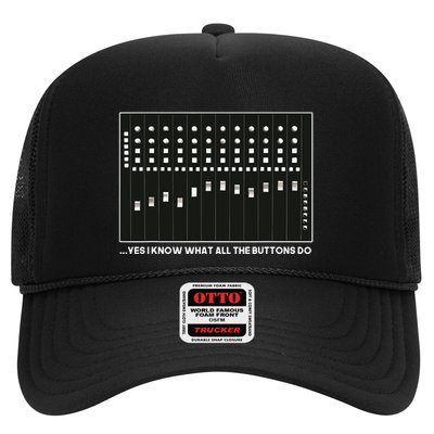 I Know What All The Buttons Do Audio Sound Engineer Trucker Hat
