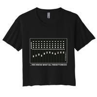 I Know What All The Buttons Do Audio Sound Engineer Crop Top
