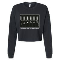 I Know What All The Buttons Do Audio Sound Engineer Cropped Pullover Crew