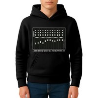 I Know What All The Buttons Do Audio Sound Engineer Kids Hoodie