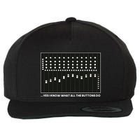I Know What All The Buttons Do Audio Sound Engineer Wool Snapback Cap
