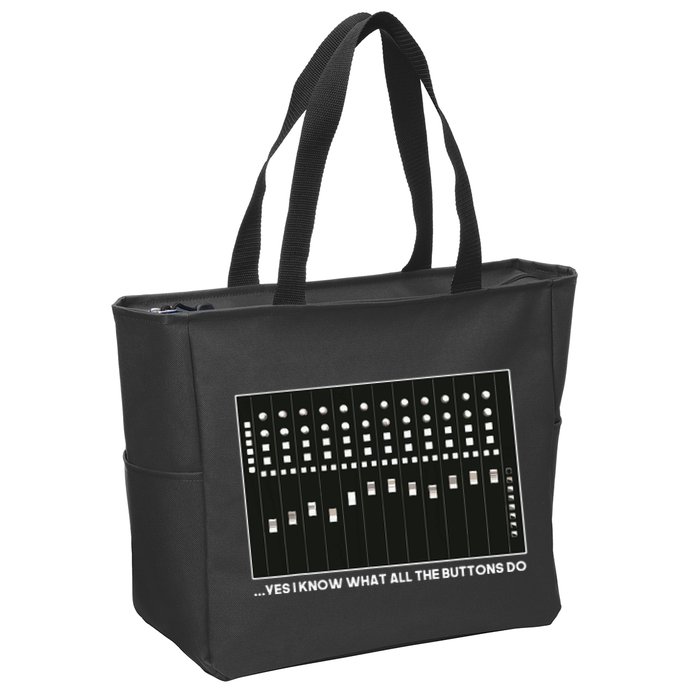 I Know What All The Buttons Do Audio Sound Engineer Zip Tote Bag