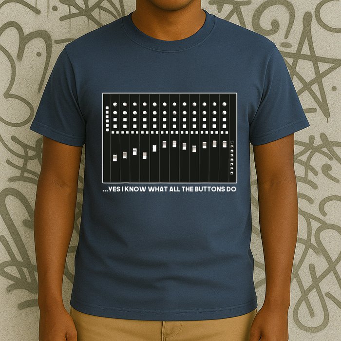 I Know What All The Buttons Do Audio Sound Engineer T-Shirt