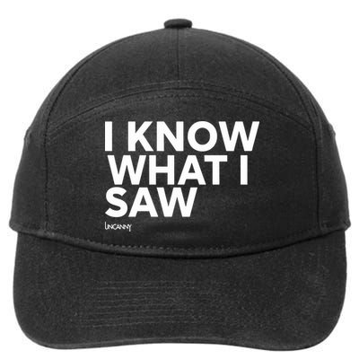 I Know What I Saw 7-Panel Snapback Hat
