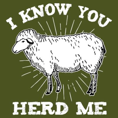 I Know You Herd Me Sheep Herder Farm Animal Shepherd T-Shirt