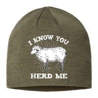 I Know You Herd Me Sheep Herder Farm Animal Shepherd Sustainable Beanie