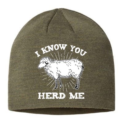 I Know You Herd Me Sheep Herder Farm Animal Shepherd Sustainable Beanie