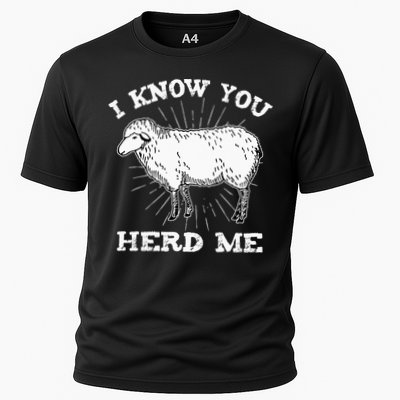 I Know You Herd Me Sheep Herder Farm Animal Shepherd Performance Shirt