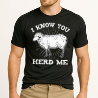 I Know You Herd Me Sheep Herder Farm Animal Shepherd Cooling Performance Crew T-Shirt