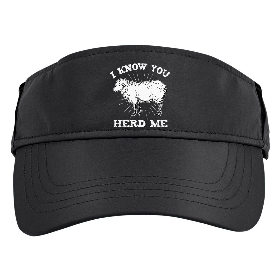 I Know You Herd Me Sheep Herder Farm Animal Shepherd Adult Drive Performance Visor