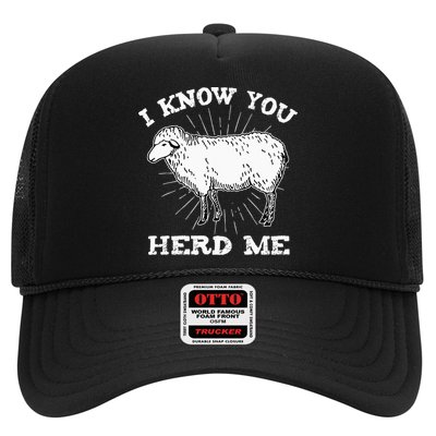 I Know You Herd Me Sheep Herder Farm Animal Shepherd Trucker Hat