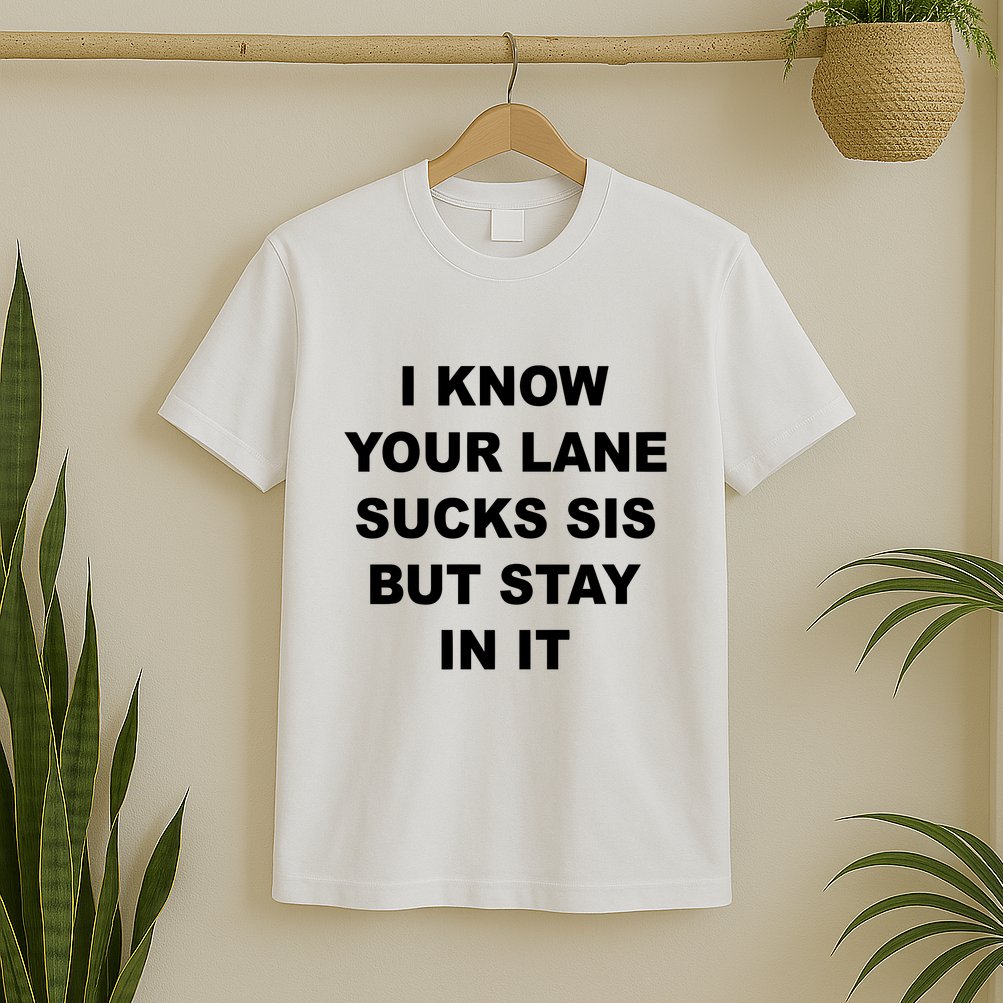 I Know Your Lane Sucks Sis But Stay In It Hoesmad T-Shirt