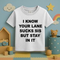 I Know Your Lane Sucks Sis But Stay In It Hoesmad Toddler T-Shirt