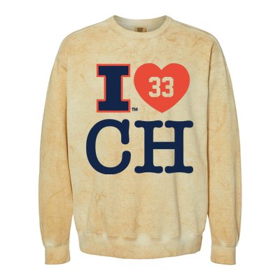 I Love 33 Ch Coleman Hawkin Colorblast Crewneck Sweatshirt