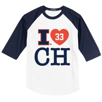 I Love 33 Ch Coleman Hawkin Baseball Sleeve Shirt